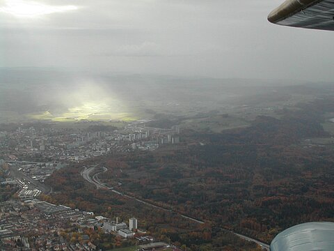 Anflug auf Bern.