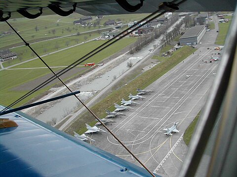 Der Wettbewerbsflug von Ringier Print Adligenswil startete in Buochs