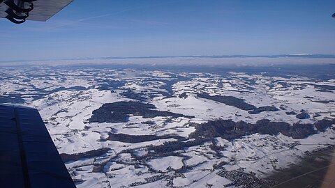 Dem Hochnebel im Mittelland entschwinden.