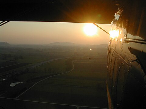 Im Anflug auf Grenchen.