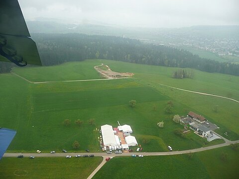 Schlechtes Wetter erwartete uns bei Willisau.