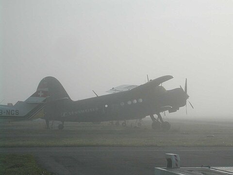Dichter Nebel in Grenchen.