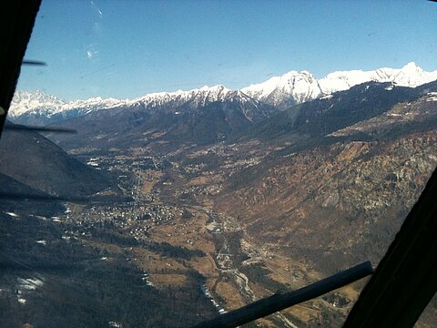 Im Steigflug im Centovalli.