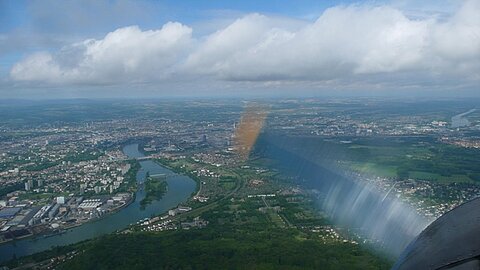 Im Anflug auf Basel.